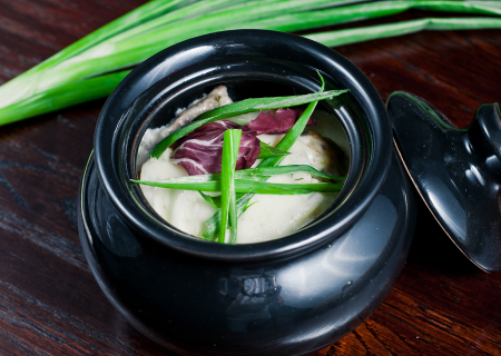 Драники запеченные со свининой и беконом